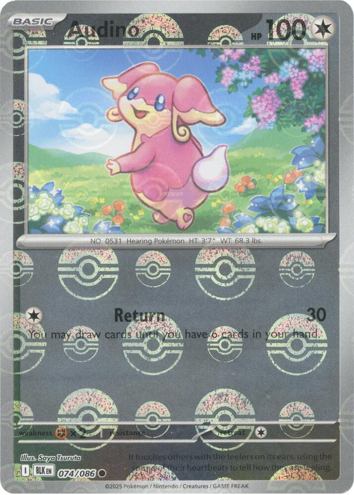 Audino - 074/086 (Poke Ball Pattern) - SV: Black Bolt (BLK) by SAFAQATI on MYNTED