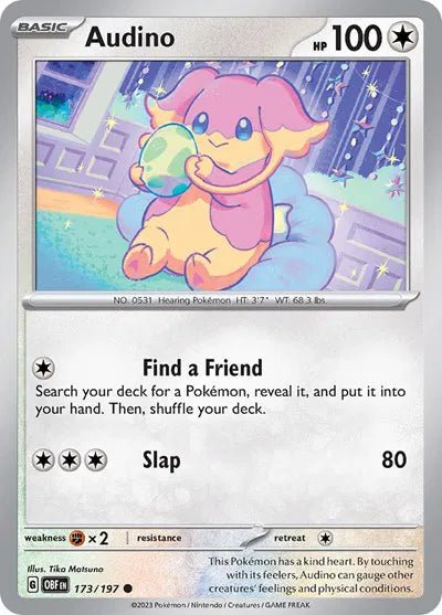 Audino 173/197 · Normal (Obsidian Flames) by Devastation Collectibles on MYNTED