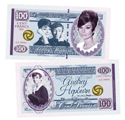Audrey Hepburn How to Steal a Million 100 Cent Francs UNCB banknote by UNCB on MYNTED