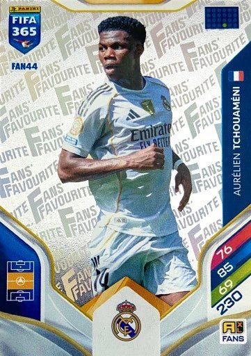 Aurélian Tchouaméni Fan Favourite Real Madrid FAN44 - Panini Fifa 365 Adrenalyn XL 2026. by shad0wknightTCG on MYNTED