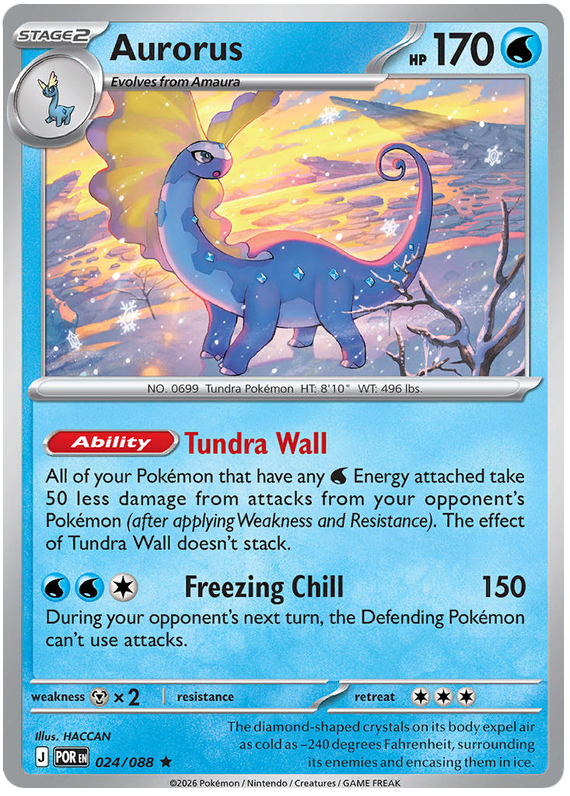 Aurorus 024/088 Holo Rare | Mega Evolution – Perfect Order by Worth the XP on MYNTED