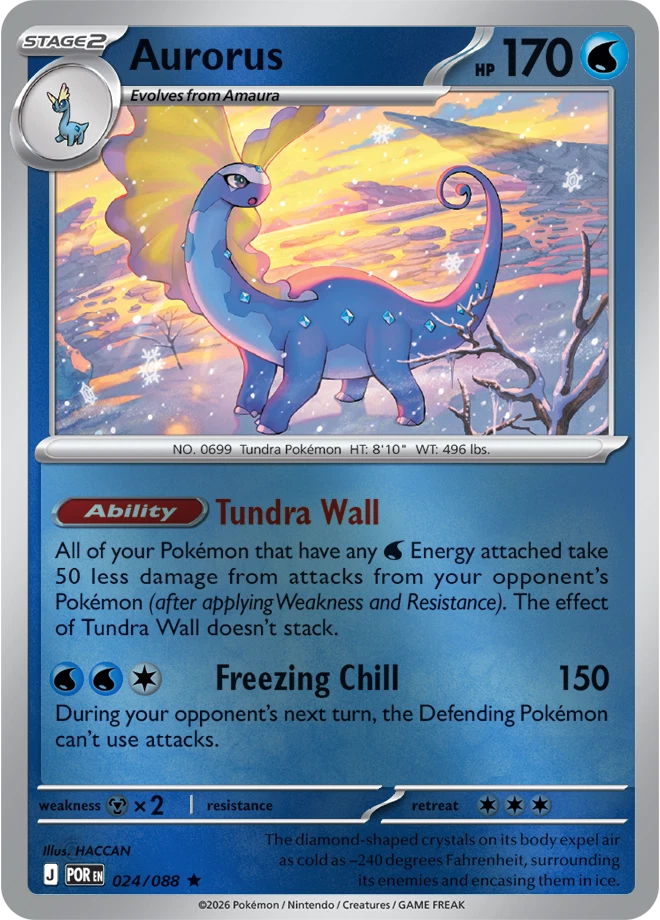 Aurorus 024/088 Reverse Holo | Mega Evolution – Perfect Order by Worth the XP on MYNTED