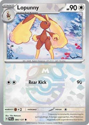 Lopunny MASTER BALL REVERSE HOLO Prismatic Evolutions 084/131
