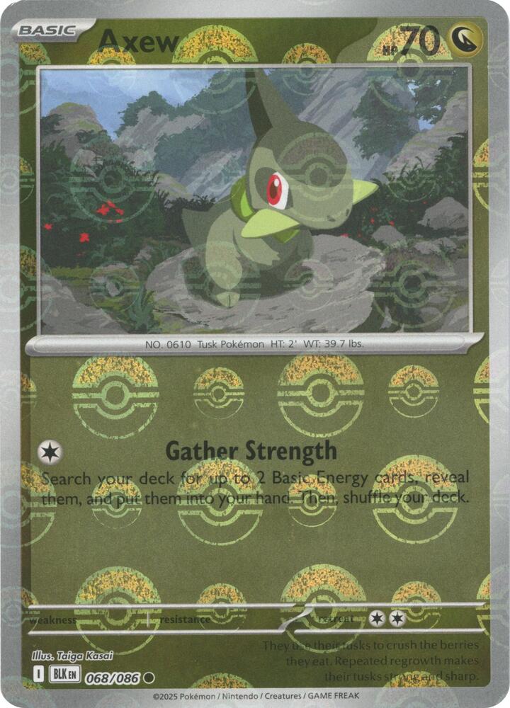 Axew - 068/086 (Poke Ball Pattern) - SV: Black Bolt (BLK) by SAFAQATI on MYNTED