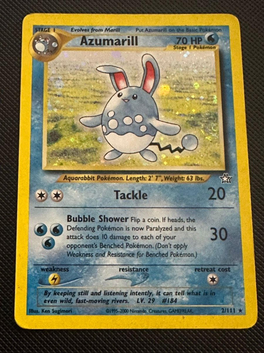 Azumarill Neo Genesis Holo Rare 2 (MP) by Marnie’s TCG on MYNTED