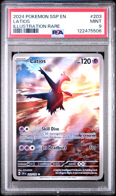 PSA 9 Latios Illustration Rare