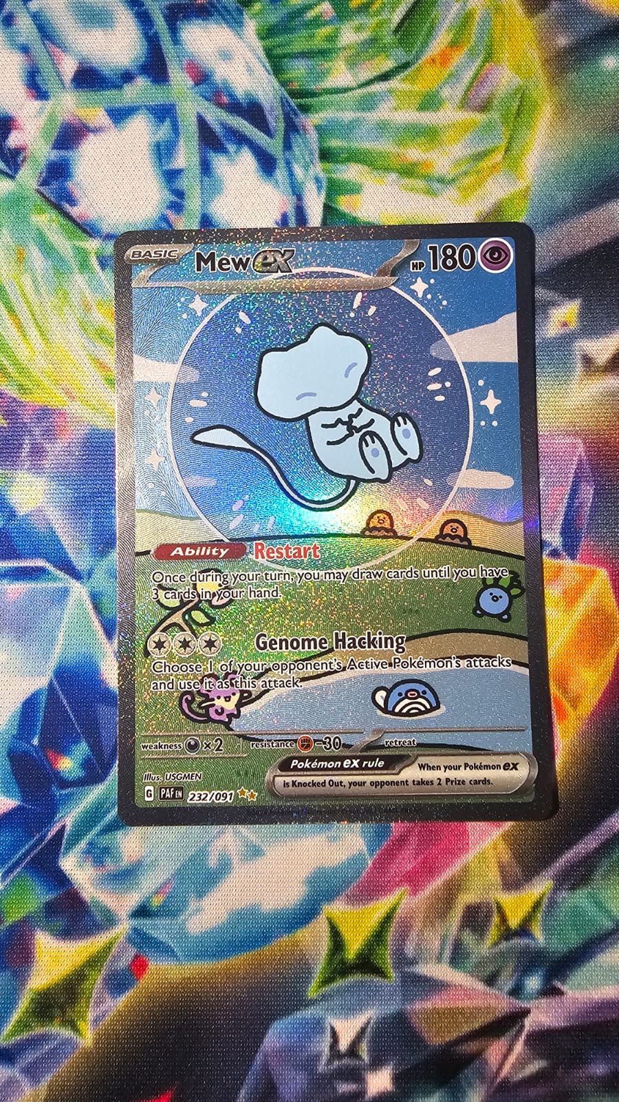 Mew ex 232/091 - Paldean Fates - Special Illustration Rare