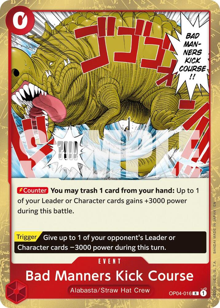 Bad Manners Kick Course (Reprint) - Premium Booster - The Best - Vol. 2 (PRB - 02) by TCGDON on MYNTED