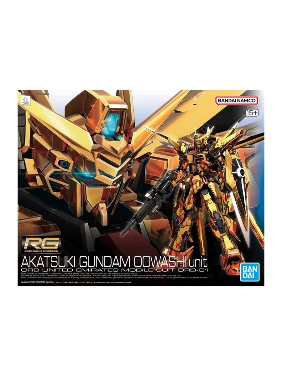Bandai RG 1/144 Akatsuki Gundam (Oowashi Pack) 41 Model Kit by MechaKai Collectibles on MYNTED