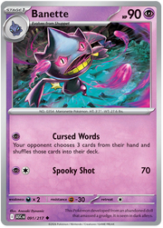 Banette 091/217 Uncommon | Mega Evolution – Ascended Heroes by Worth the XP on MYNTED
