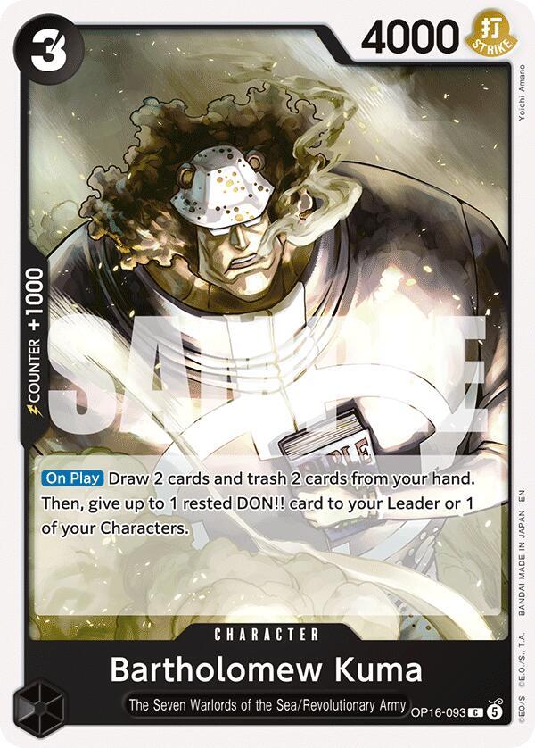 Bartholomew Kuma (093) - The Time of Battle (OP16) by TCGDON on MYNTED