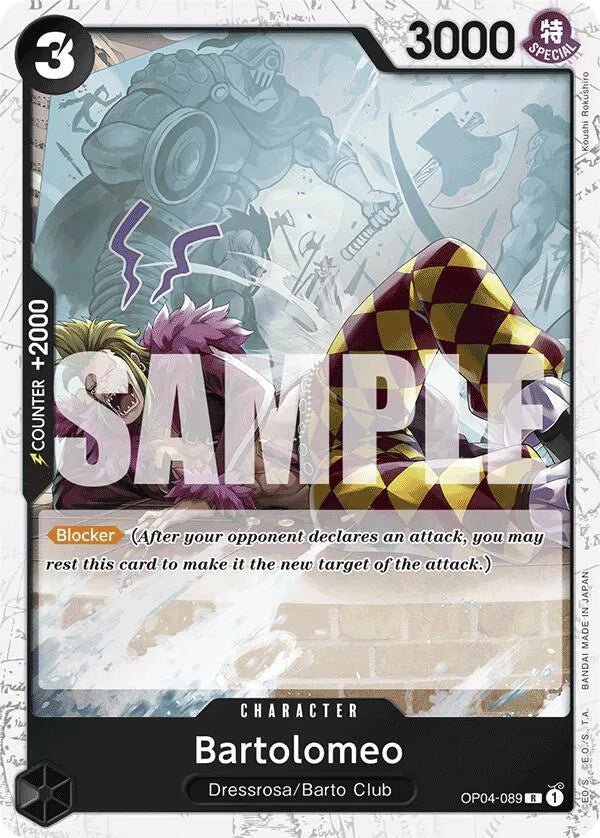 Bartolomeo (OP04 - 089) (Jolly Roger Foil) Premium Booster R OP04 - 089 by Schmutzfink TCG on MYNTED