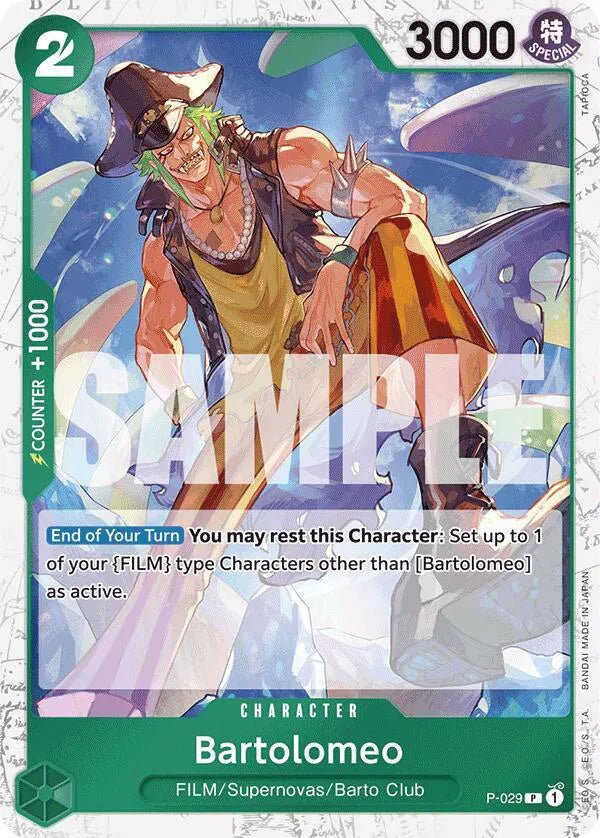 Bartolomeo (P - 029) (Jolly Roger Foil) Premium Booster PR P - 029 by Schmutzfink TCG on MYNTED