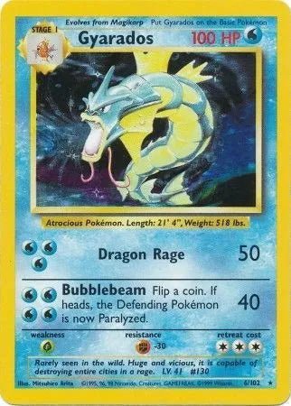 Base Set Gyarados 6 - MP by PlayVault on MYNTED