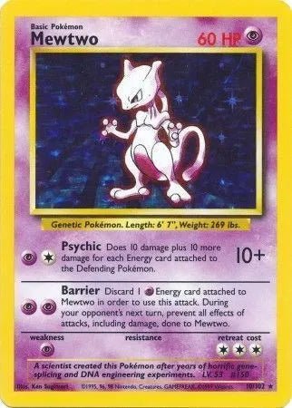 Base Set Unlimited Mew 10 - NM - LP by PlayVault on MYNTED
