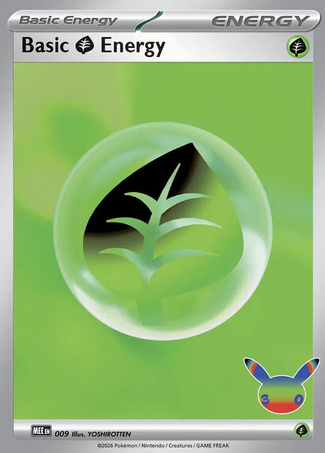 Basic Grass Energy - 009 (30th Celebration) (MEE: Mega Evolution Energies) by Fabio’s Black Box on MYNTED