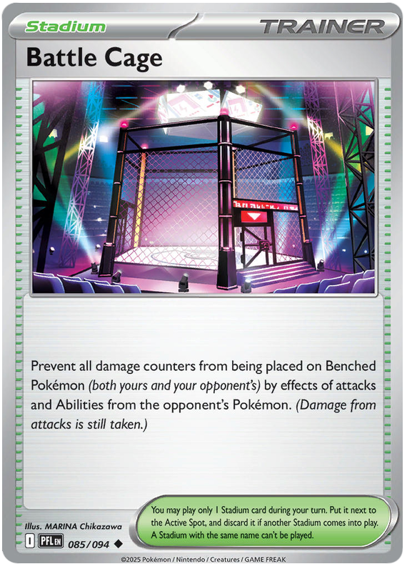 Battle Cage 085/094 Uncommon | Mega Evolution – Phantasmal Flames by Worth the XP on MYNTED