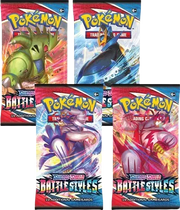 Battle Styles Booster Pack Art Bundle [Set of 4] Battle Styles Sealed by Marnie’s TCG on MYNTED