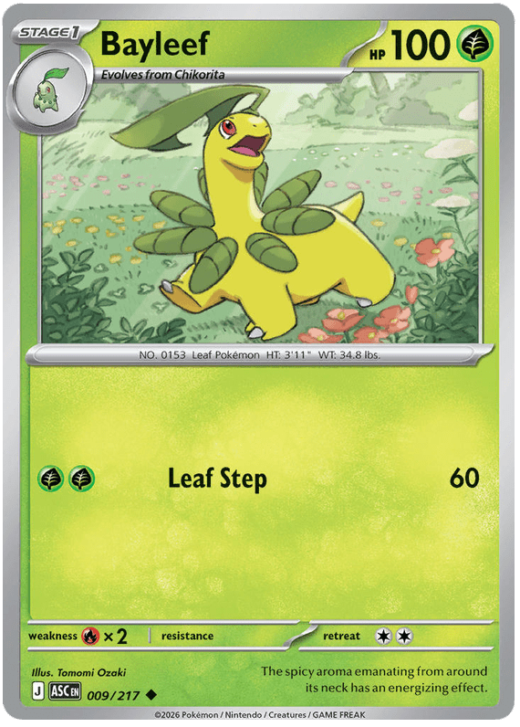 Bayleef 009/217 Uncommon | Mega Evolution – Ascended Heroes by Worth the XP on MYNTED