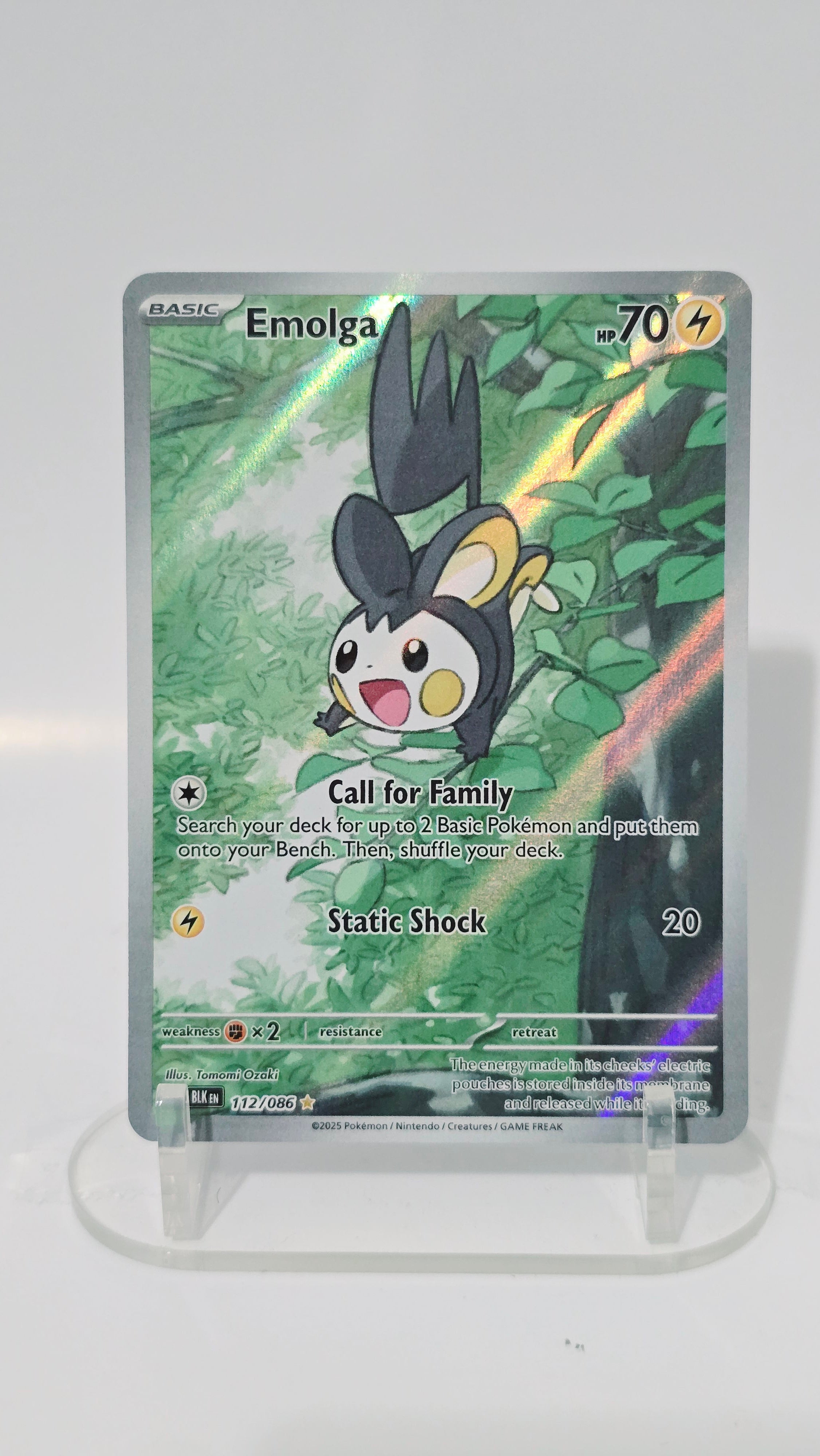 Emolga - Black Bolt - IR 112/086 - English