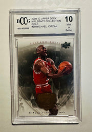 BCCG 10 GEM MINT GOLD 2009 - 10 Upper Deck Michael Jordan Legacy 59 by Coolectibles on MYNTED