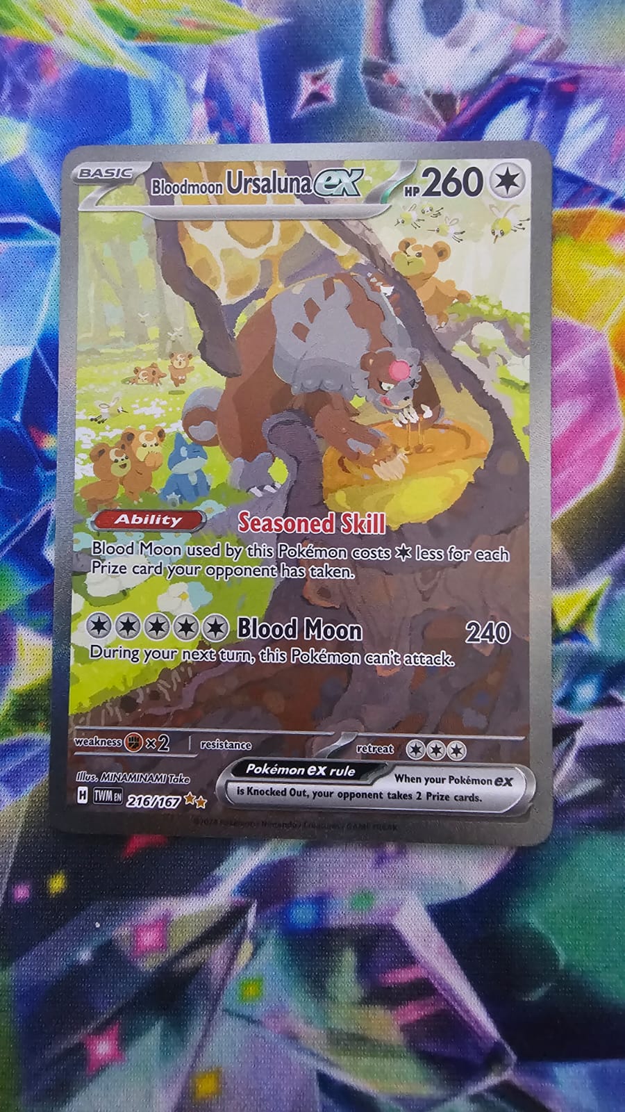 Bloodmoon Ursaluna ex 216/167 - Twilight Masquerade - Special Illustration Rare