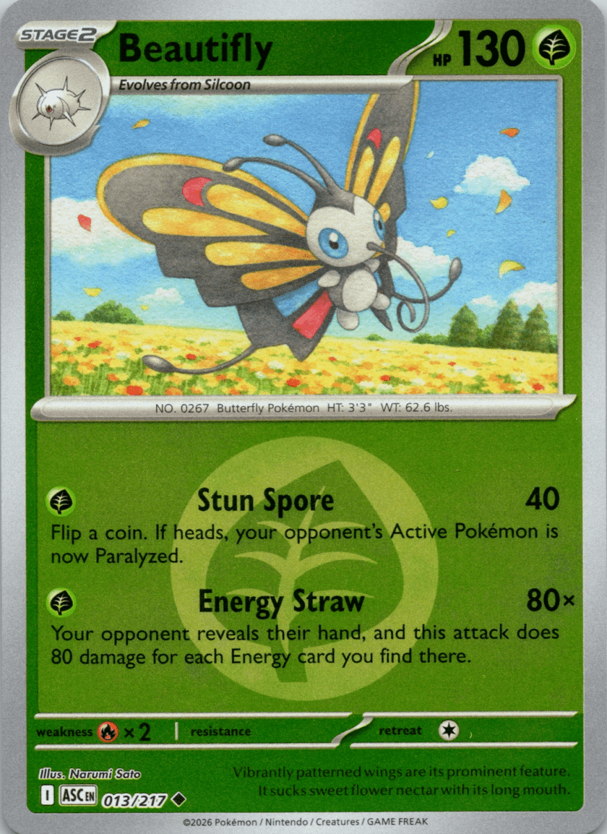 Beautifly - 013/217 (Energy Symbol Pattern) - ME: Ascended Heroes (ASC) by SAFAQATI on MYNTED