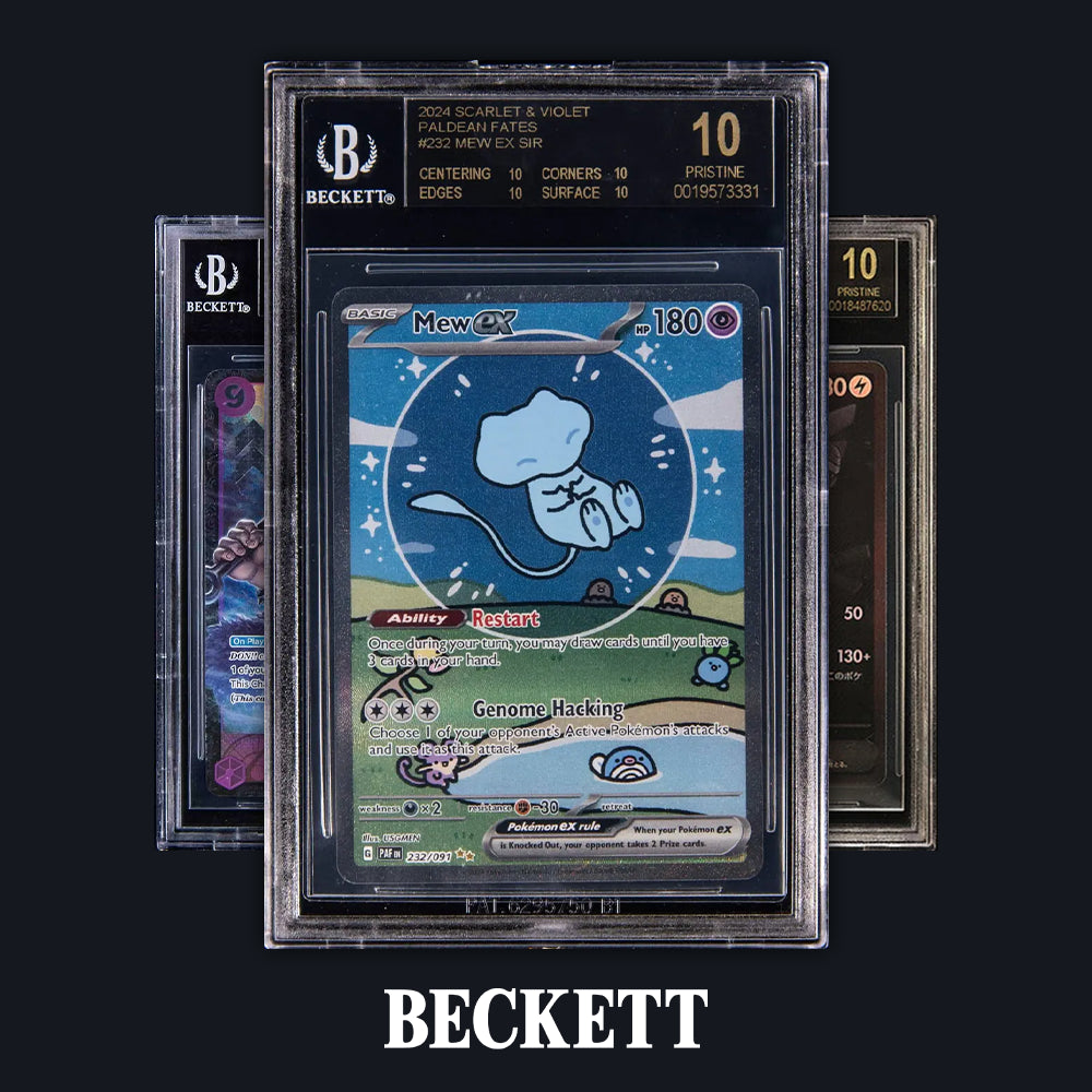 Submit your collection for Beckett BGS grading directly from Dubai.