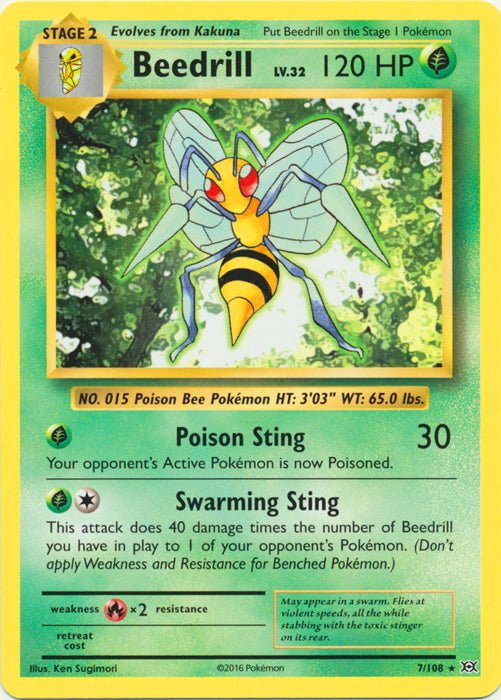 Beedrill - 7/108 by PokeCollect on MYNTED