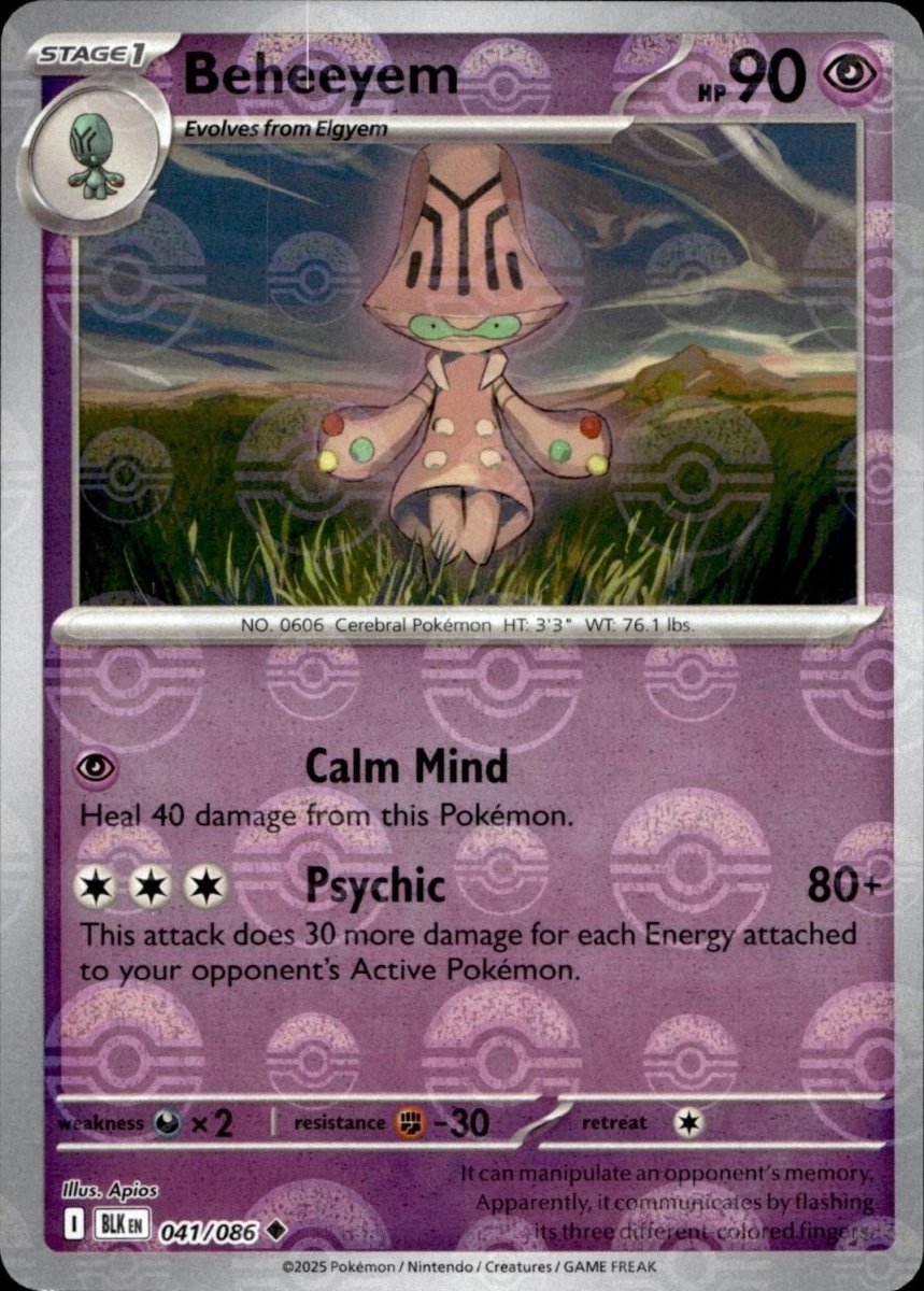 Beheeyem - 041/086 (Poke Ball Pattern) - SV: Black Bolt (BLK) by SAFAQATI on MYNTED