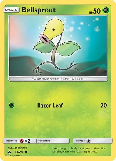 Bellsprout (Reverse Holofoil) Unbroken Bonds Common 13 by PokeSource on MYNTED