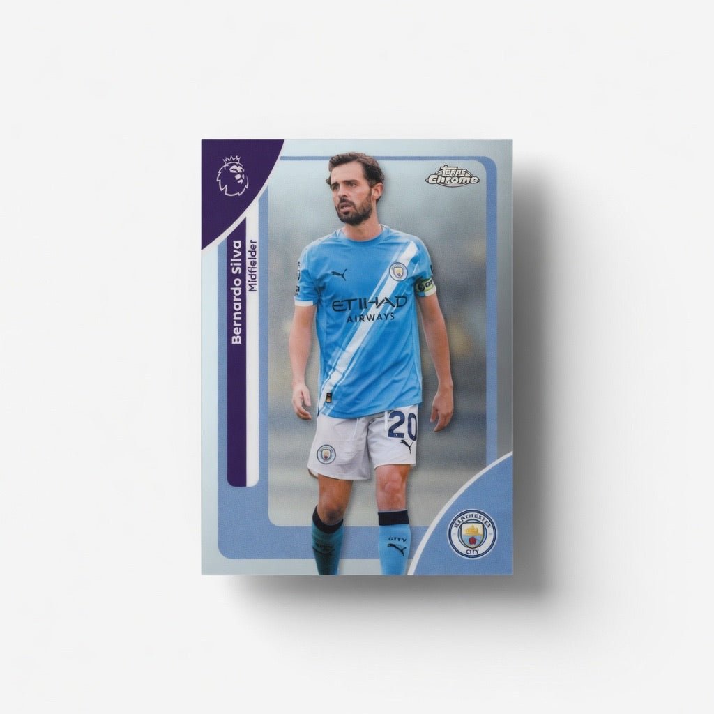 Bernardo Silva 123 Base Chrome— 2026 Topps Chrome Premier League — Manchester City by KitRoom Cards on MYNTED