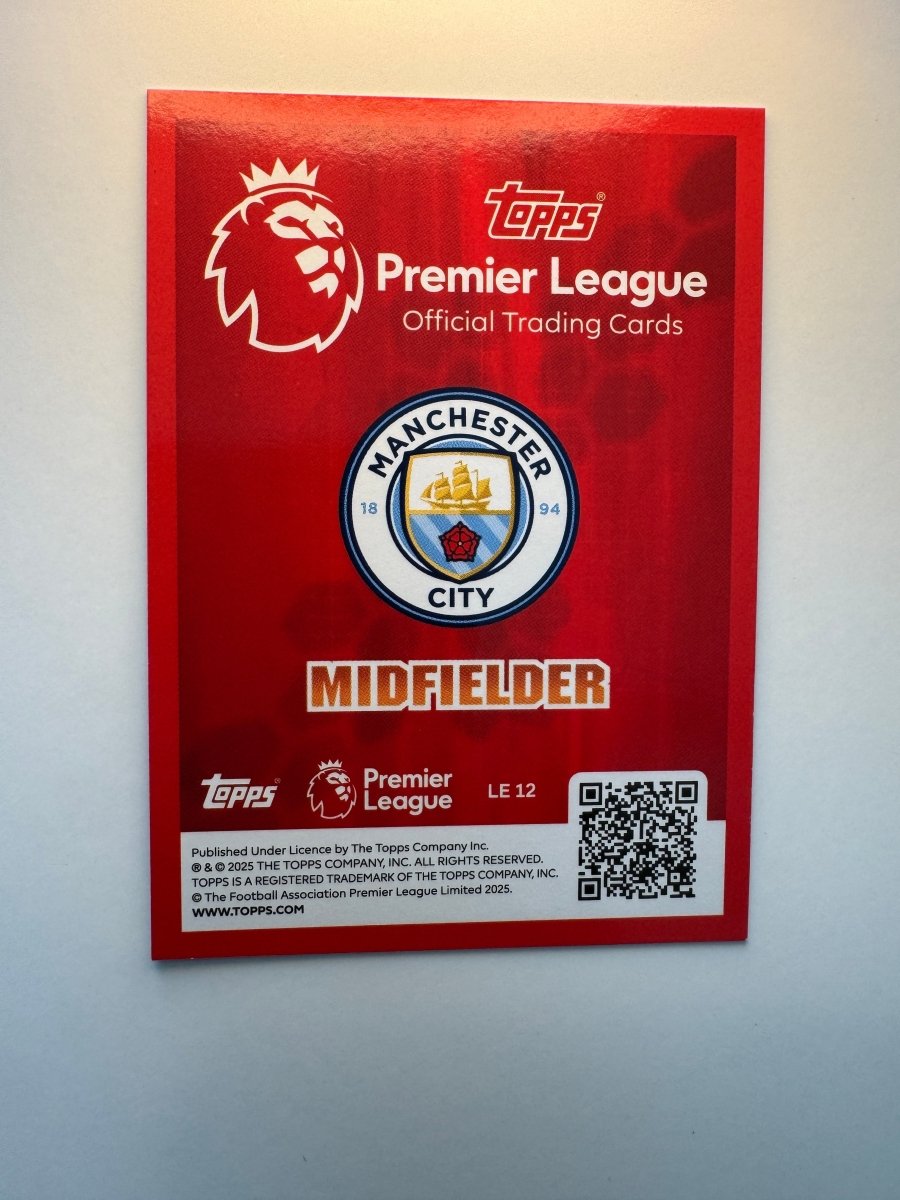 Bernardo Silva Classic Limited Edition LE 12 — 2025 - 26 Topps Premier League — Manchester City by KitRoom Cards on MYNTED