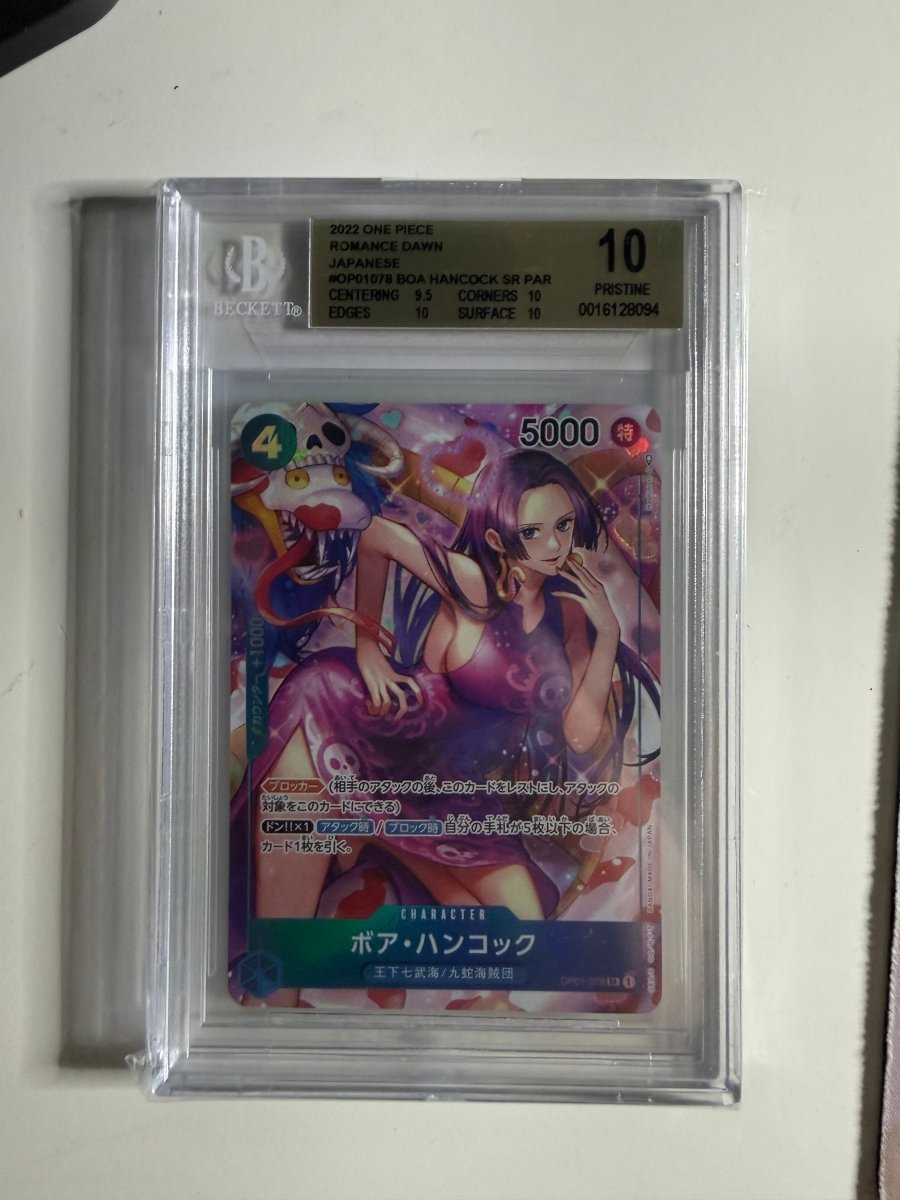 BGS 10 Boa Hancock (Parallel) (JP) Romance Dawn SR OP01-078 by Schmutzfink TCG on MYNTED