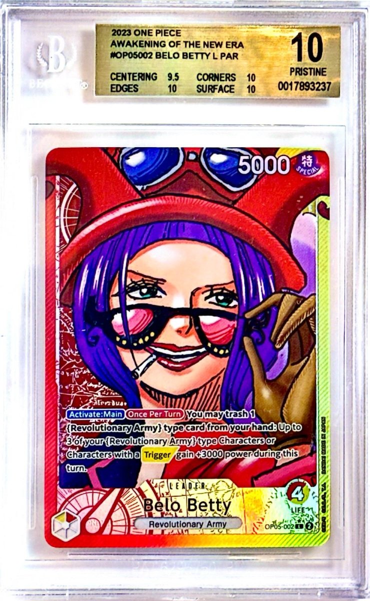 BGS 10 - One Piece - Belo Betty - Alt Art Leader - OP05 - 10 Prestine by TCGDON on MYNTED