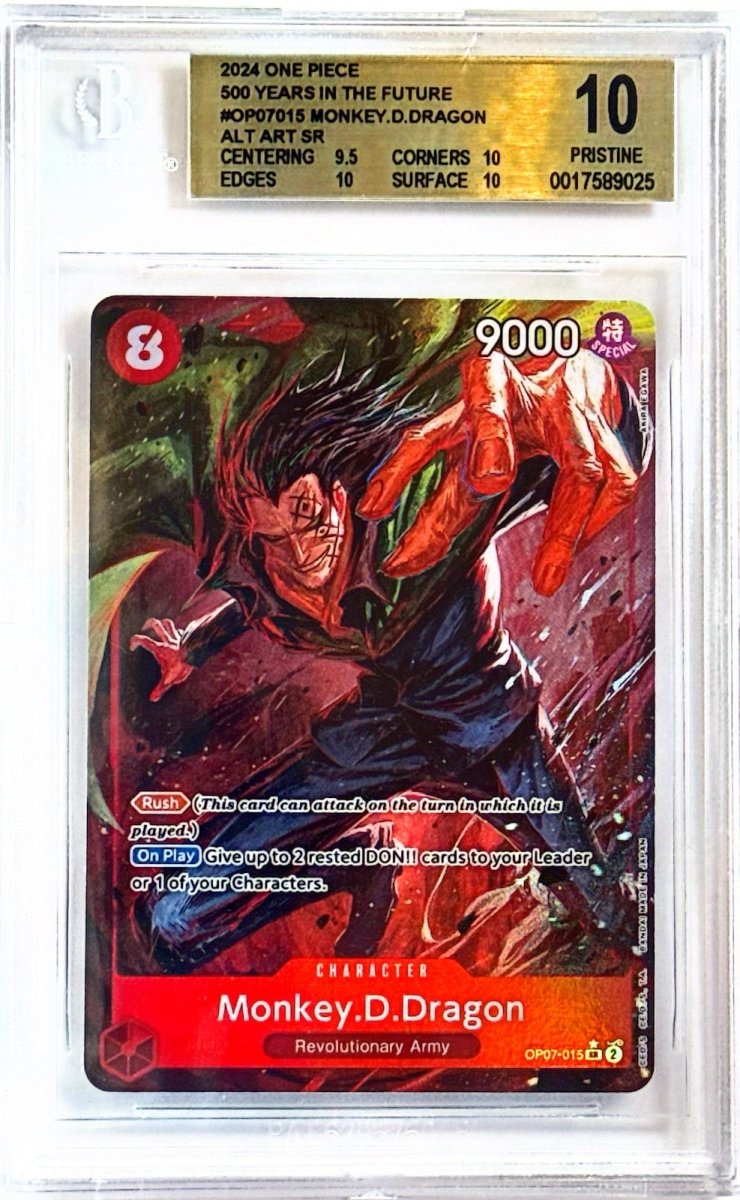 BGS 10 - One Piece - Monkey D Dragon - Alt Art - OP07 - 10 Prestine by TCGDON on MYNTED