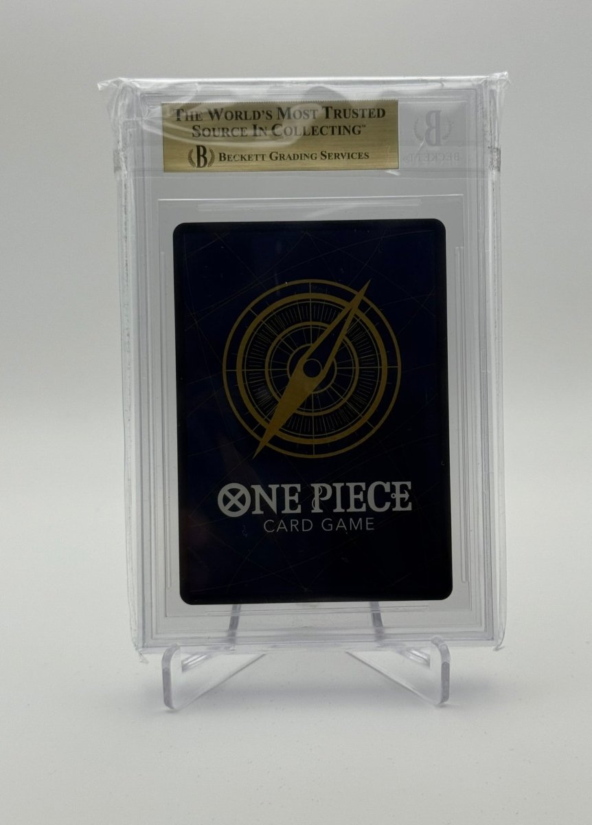 BGS 10 (Pristine) One Piece Monkey D. Luffy Store Champ. Trophy Card P001 by Schmutzfink TCG on MYNTED