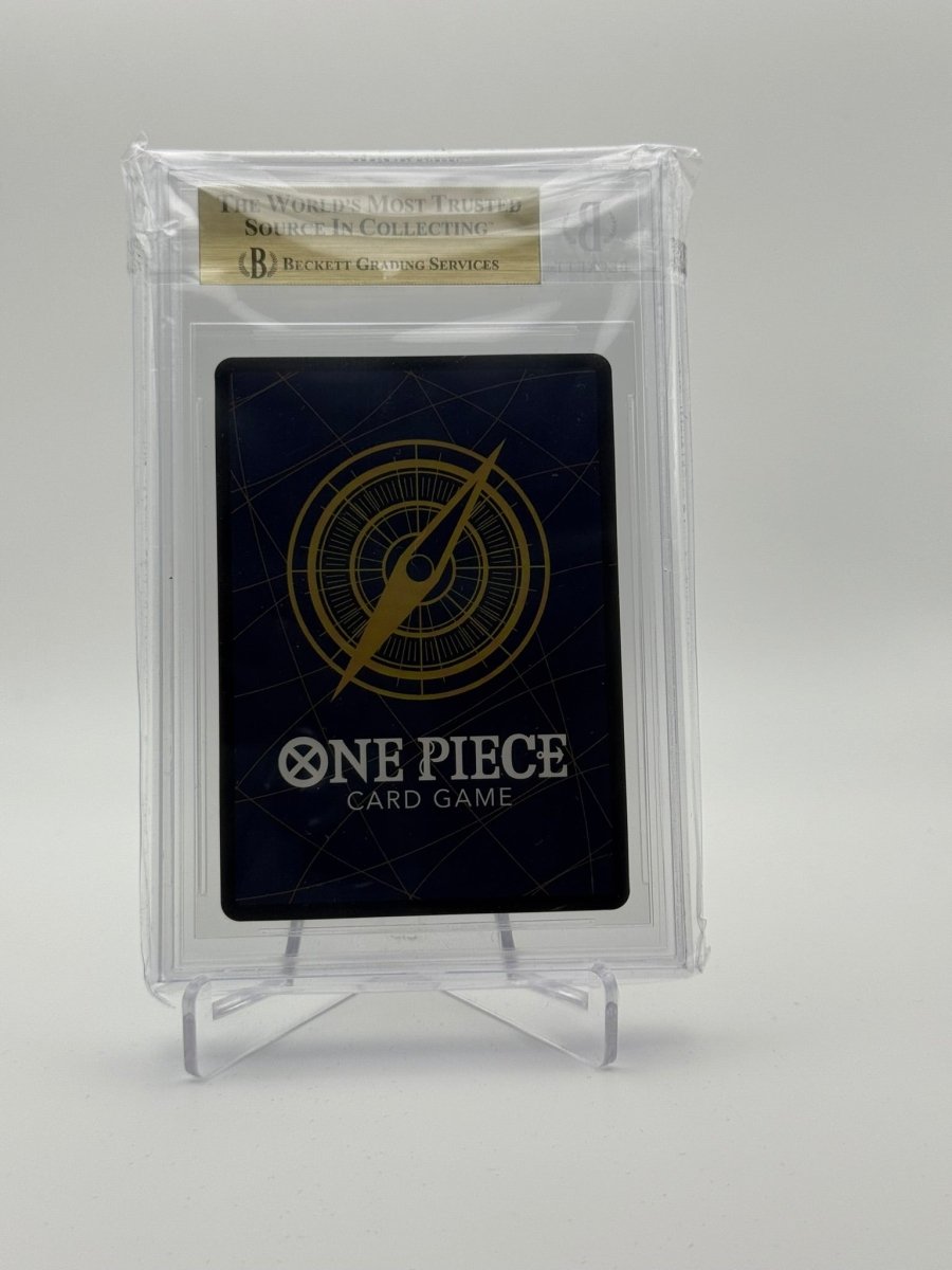 BGS 10 (Pristine) One Piece Monkey D. Luffy Store Champ. Trophy Card P001 (Seq. with 0016575035) by Schmutzfink TCG on MYNTED