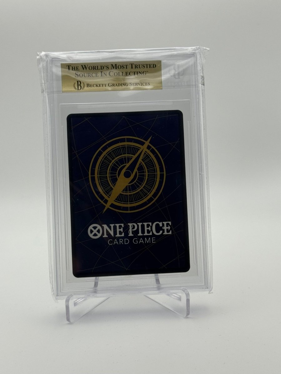 BGS 10 (Pristine) One Piece Monkey D. Luffy Store Champ. Trophy Card P001 (Seq. with 0016575046) by Schmutzfink TCG on MYNTED