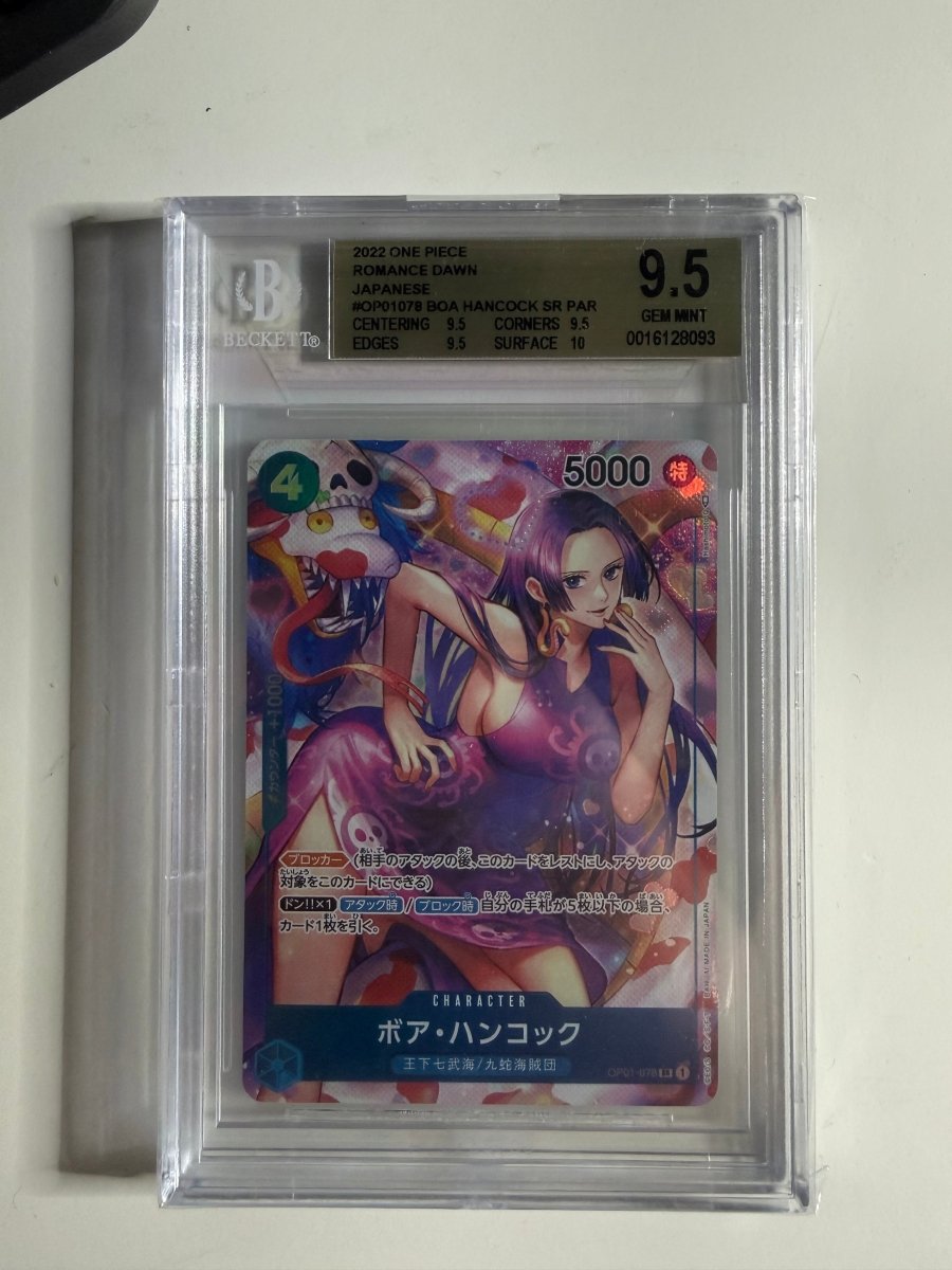 BGS 9.5 Boa Hancock (Parallel) (JP) Romance Dawn SR OP01-078 by Schmutzfink TCG on MYNTED