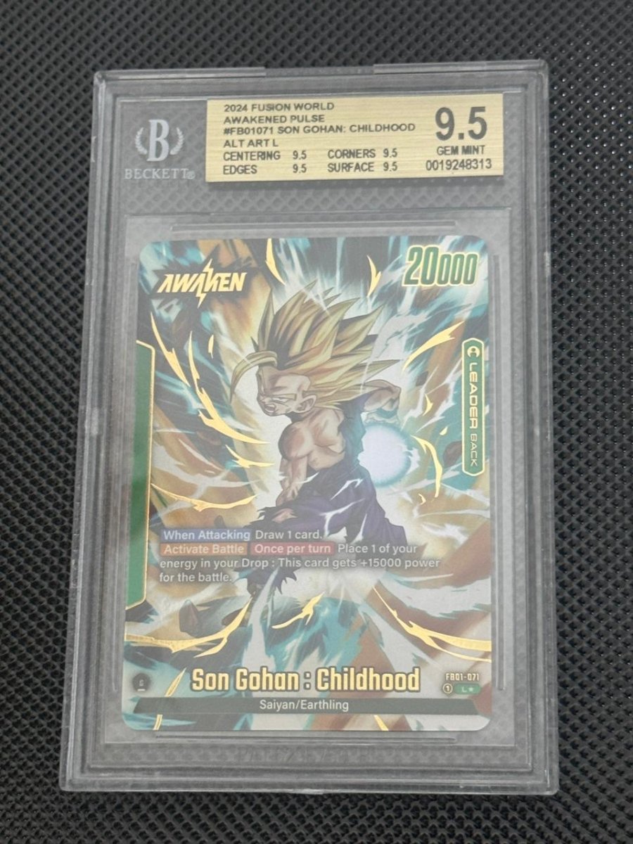 BGS 9.5 GEM MINT - Son Gohan : Childhood // Son Gohan : Childhood ALT ART L - FB01 - 071 by TBD TCG on MYNTED