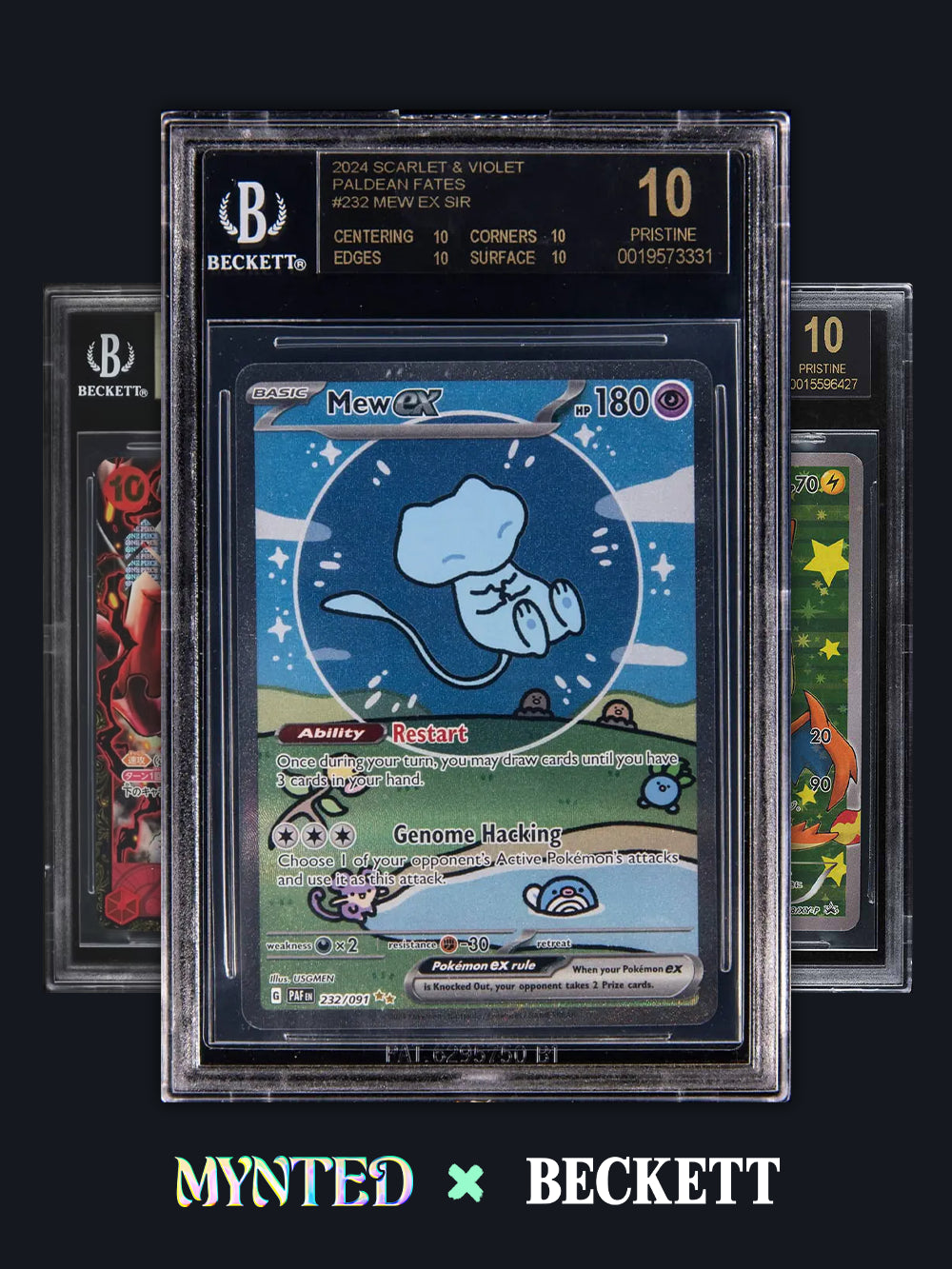 Submit your TCG and sports cards for BGS Beckett Grading in Dubai. Chase the prestigious Black Label with MYNTED.