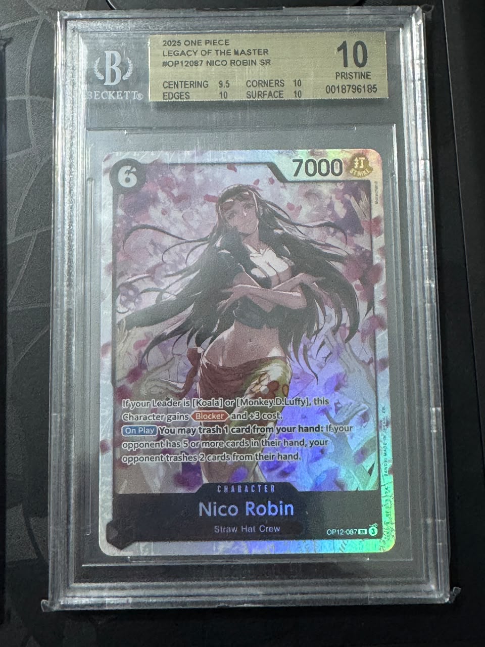 BGS 10 PRISTINE - Nico Robin SR - Legacy of the Master - OP12-087