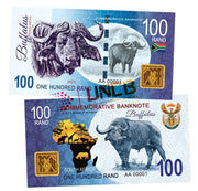 Big African Five Series - Buffalo 100 Rands UNCB banknote by UNCB on MYNTED