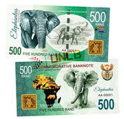 Big African Five Series - Elephant 500 Rands UNCB banknote by UNCB on MYNTED