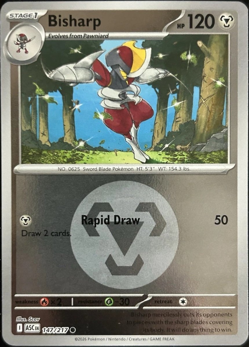 Bisharp - 147/217 (Energy Symbol Pattern) - ME: Ascended Heroes (ASC) by SAFAQATI on MYNTED