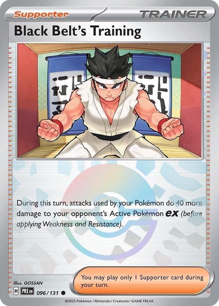 Black Belt's Training - 096/131 (Poke Ball Pattern) - SV: Prismatic Evolutions (PRE) by SAFAQATI on MYNTED