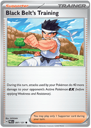Black Belt's Training 097/131 Common | Scarlet & Violet – Prismatic Evolutions by Worth the XP on MYNTED