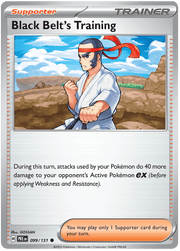 Black Belt's Training 099/131 Common | Scarlet & Violet – Prismatic Evolutions by Worth the XP on MYNTED