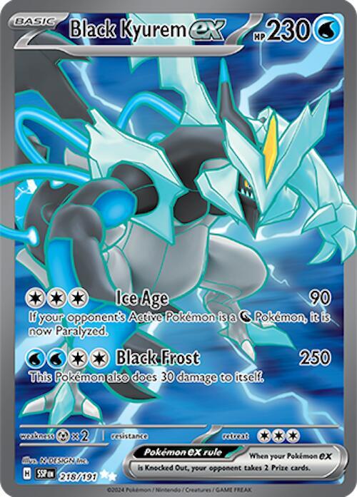 Black Kyurem ex - 218/191 - SV08: Surging Sparks (SSP) by Poké Dubai on MYNTED